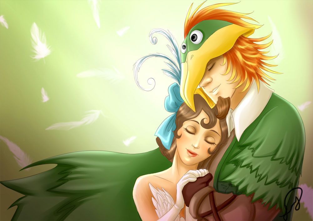 Papagena Papageno por Peppermint Dibujando