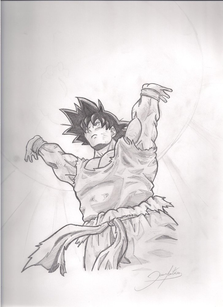 goku haciendo genkidama por soylestad | Dibujando goku haciendo genkidama por soylestad | Dibujando