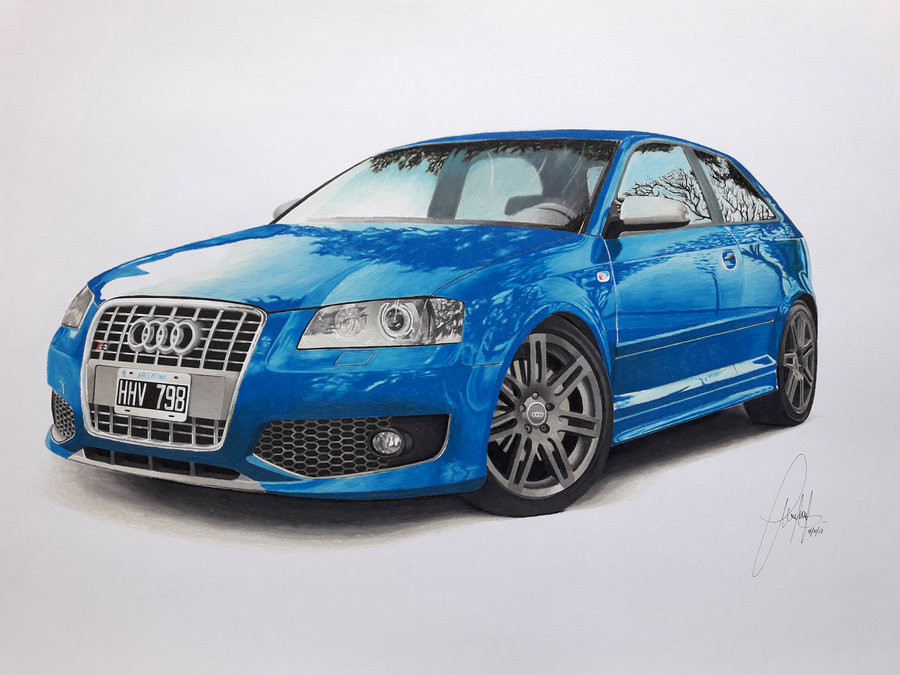 Audi S3 por manureartes Dibujando