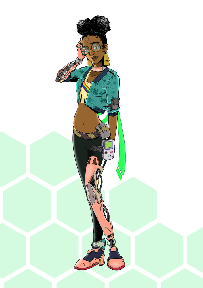 Diseño de personaje / SciFi por Seidassen Dibujando