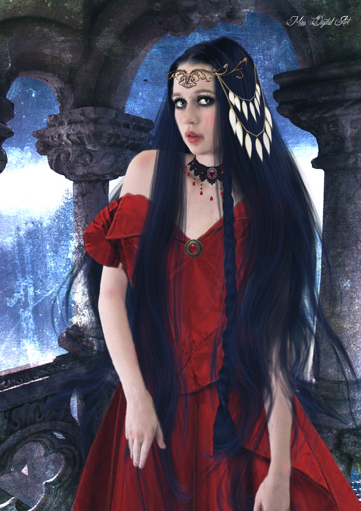 La Dama De Rojo Por Maydigitalart Dibujando La Dama De Rojo Por Maydigitalart Dibujando