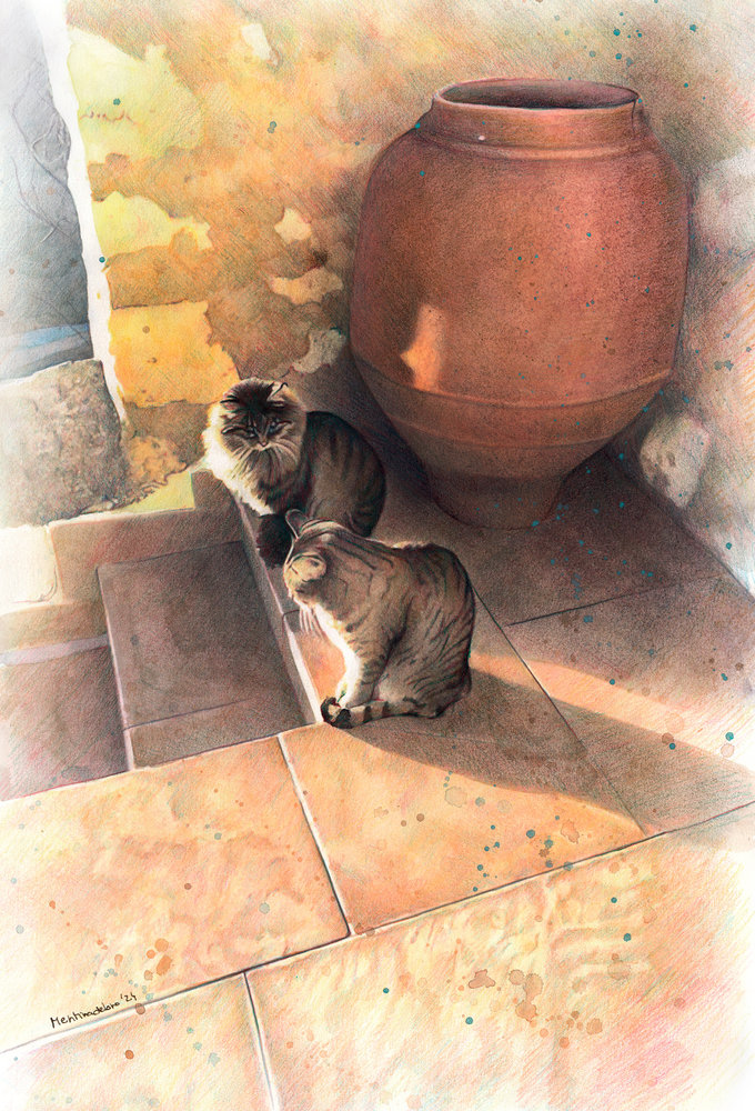 Mentiradeloro_cats_garden_realistic_portrait_drawing_516111.jpg