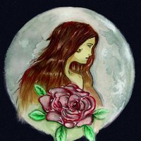 La luna y la rosa