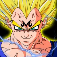 Dibujo digital de Majin Vegeta (Dragon Ball Z)