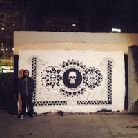 Mural en la plaza de Paralel, Brcelona