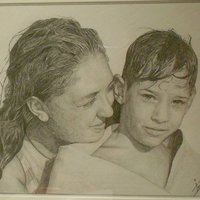 Retrato madre e hijo