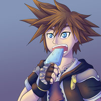 A little time to eat a good scream - Sora from Kingdom Hearts