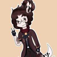 Dibujo que hice para un amigo de su OC