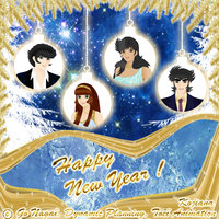 Happy New Year - Sayaka, Jun, Koji, Tetsuya - 1