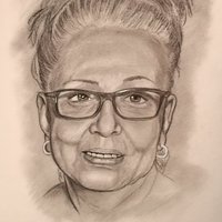 Retrato encargo de abuelita a lápiz (2025)
