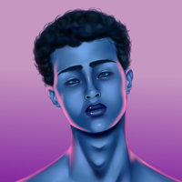 Blue man