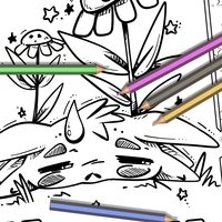 Diseño de página para Colorear A4 descargable #2 Ángel y Súcubo ( Duende happy face)