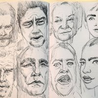 Retratos de famosos