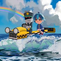 Tomando un taxi hacia la isla