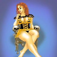 Disfrazada de Calabaza