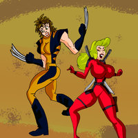Wolverine and deadpool (women)