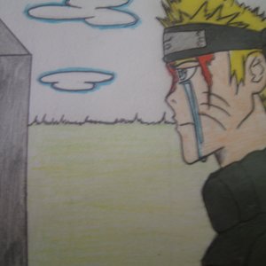 NAruto llorando por la muerte de jiraiya