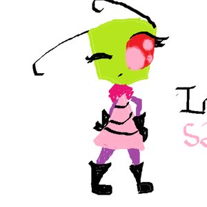 dibujando a la invasora sabri en paint Dx