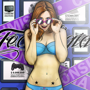 Chica consumista virtual by Venc Design