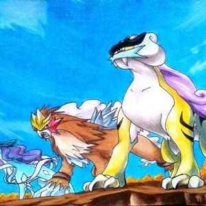 Raikou Entei and Suicune