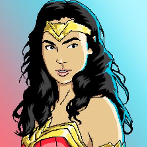 WONDER WOMAN PIXELART