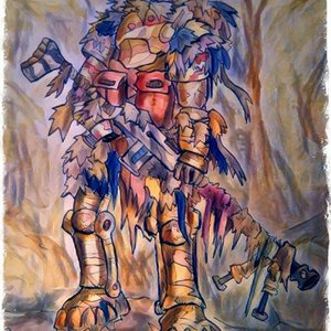 Francotirador con exo arnadura de fuerza