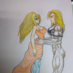 Personajes de cómic &quot;Eternos&quot; de perfil 