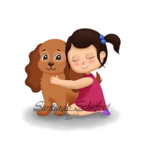 Niña y su perrita :)