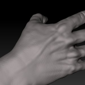 Zbrush práctica Mano 