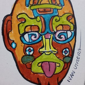 dibujo en rotulador