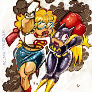 Supergirl and Batgirl