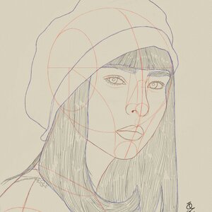 Model Drawing Sketch Study by Oz Galeano