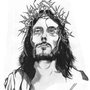 Imagen de Jesuscristo hecho a tinta