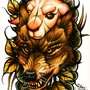 Lobo vestido de oveja (neo tradicional)