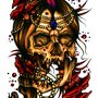 Dama calavera (Neotradicional)