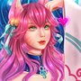 Ahri Spirit Blossom Fan art