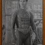 Retrato a lapiz de tobey maguire 