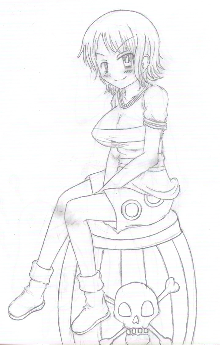Nami de one piece por Unholysoul Dibujando
