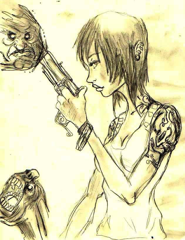 reaper and the gun soul por ABGOTT Dibujando