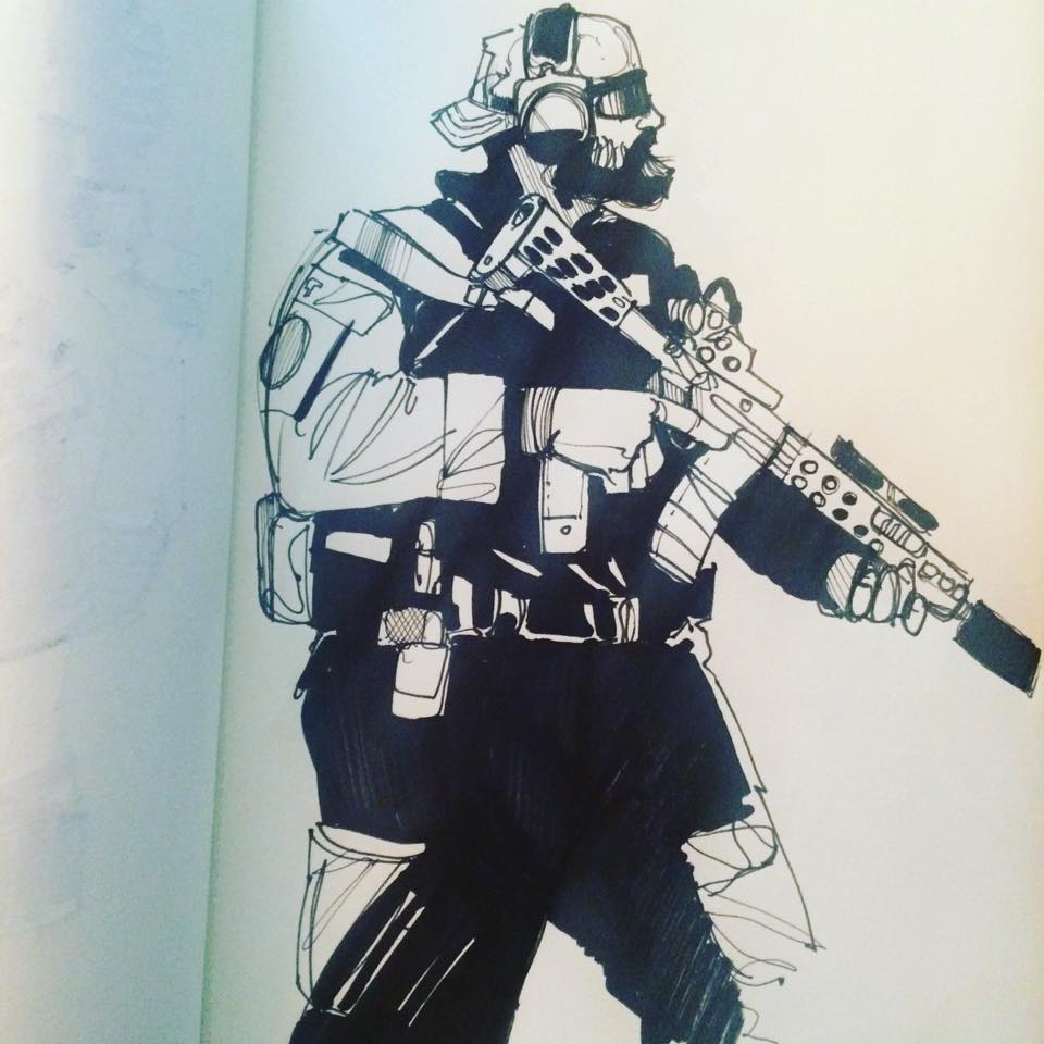 Soldier ink por frisbeeman Dibujando