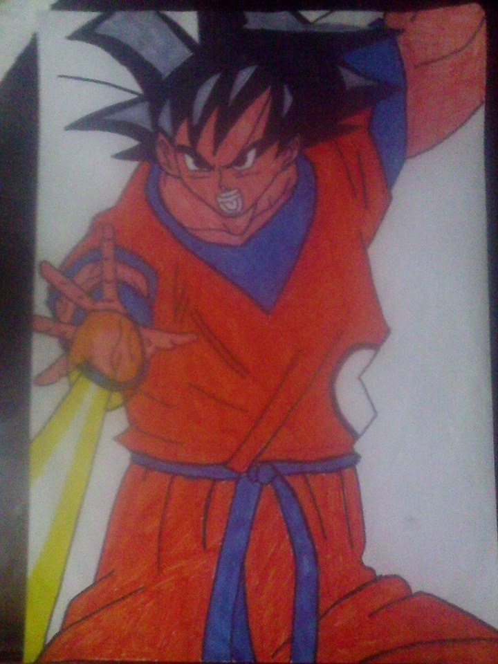 ginyu en el cuerpo de goku por Marycarmen132 | Dibujando ginyu en el cuerpo de goku por Marycarmen132 | Dibujando