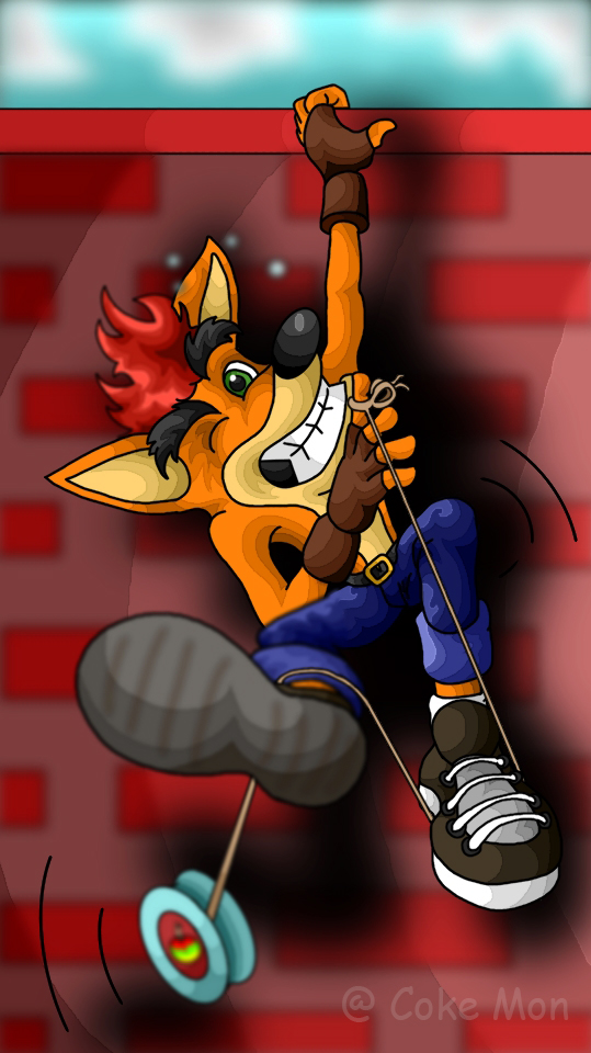 Crash Bandicoot (yoyo) por CokanoMon Dibujando