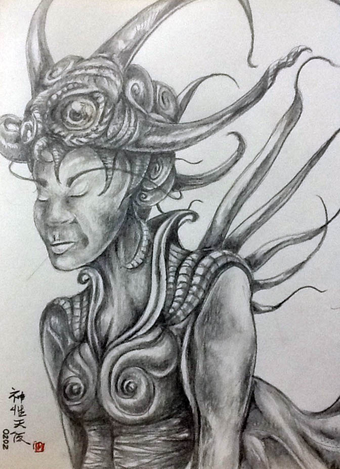 Pitonisa por mikecalderon77 Dibujando